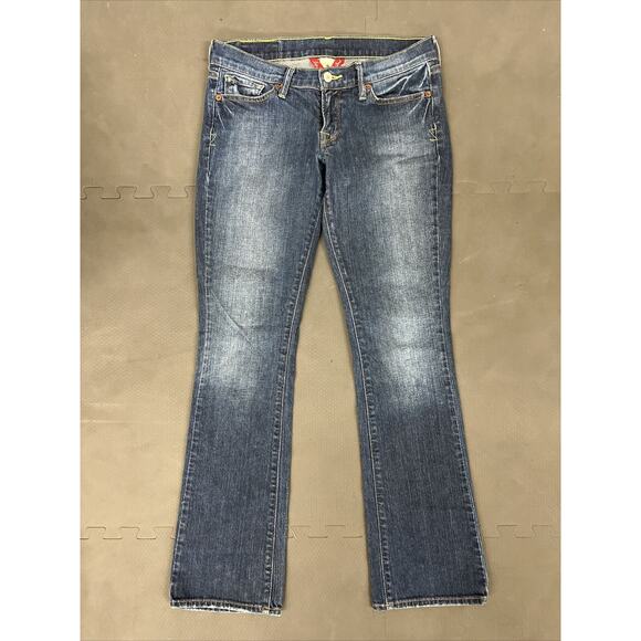 Lucky Brand Women's Jeans Size 4 / 27 Zoe Boot Cut Low Rise Stretch Blue Denim - Picture 1 of 12